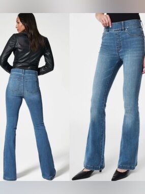 SPANX SPANXshape Everywhere High-Rise Flare Jeans - medium
